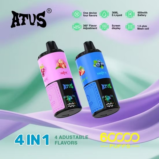 Germany Hot Ship Rotating 4in1 System Four Flavors 5% Nicotine Atvs Vape Cartridge with Adjustable Airflow and Custom Logo E Vape Wholesale Disposable Vape