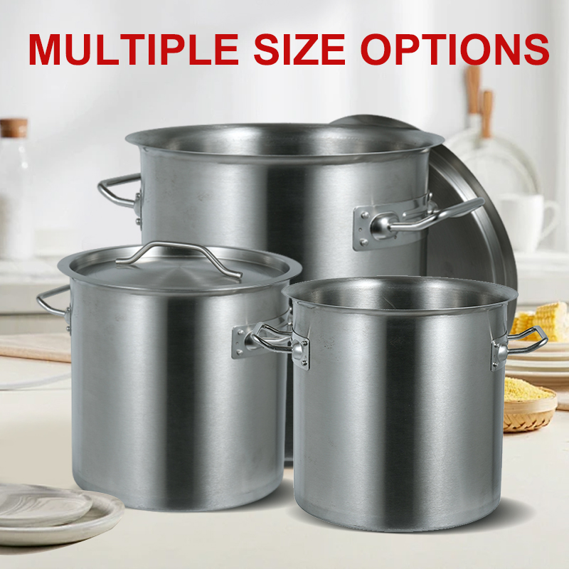 Modern Super Larger Capacity Commercial Kitchenware Cookware Stainless Steel Pot