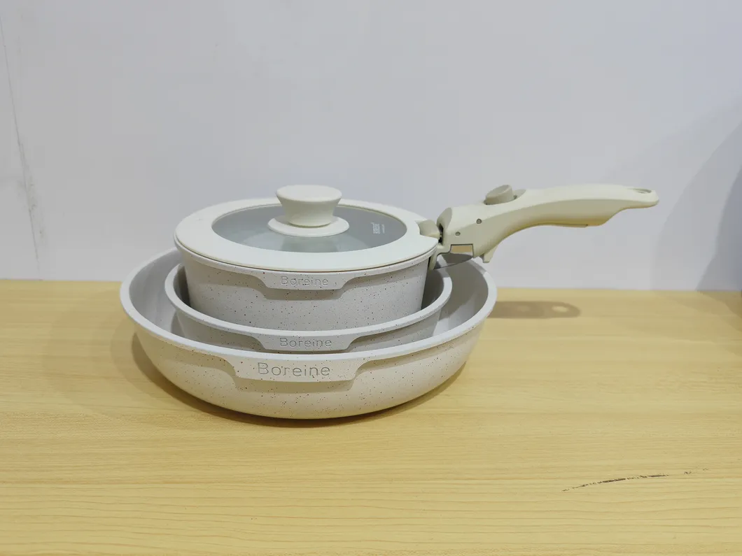 Cookware Set Granite Aluminium