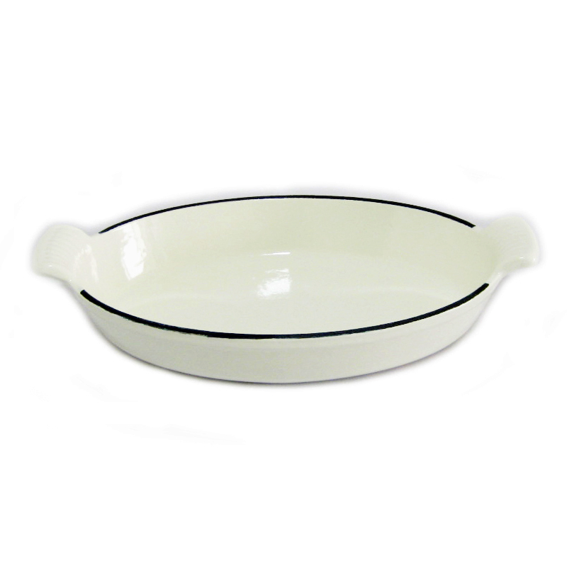 Customizable Fish-Shaped Enameled Cast Iron Baking Pan - Premium Kitchen Cookware