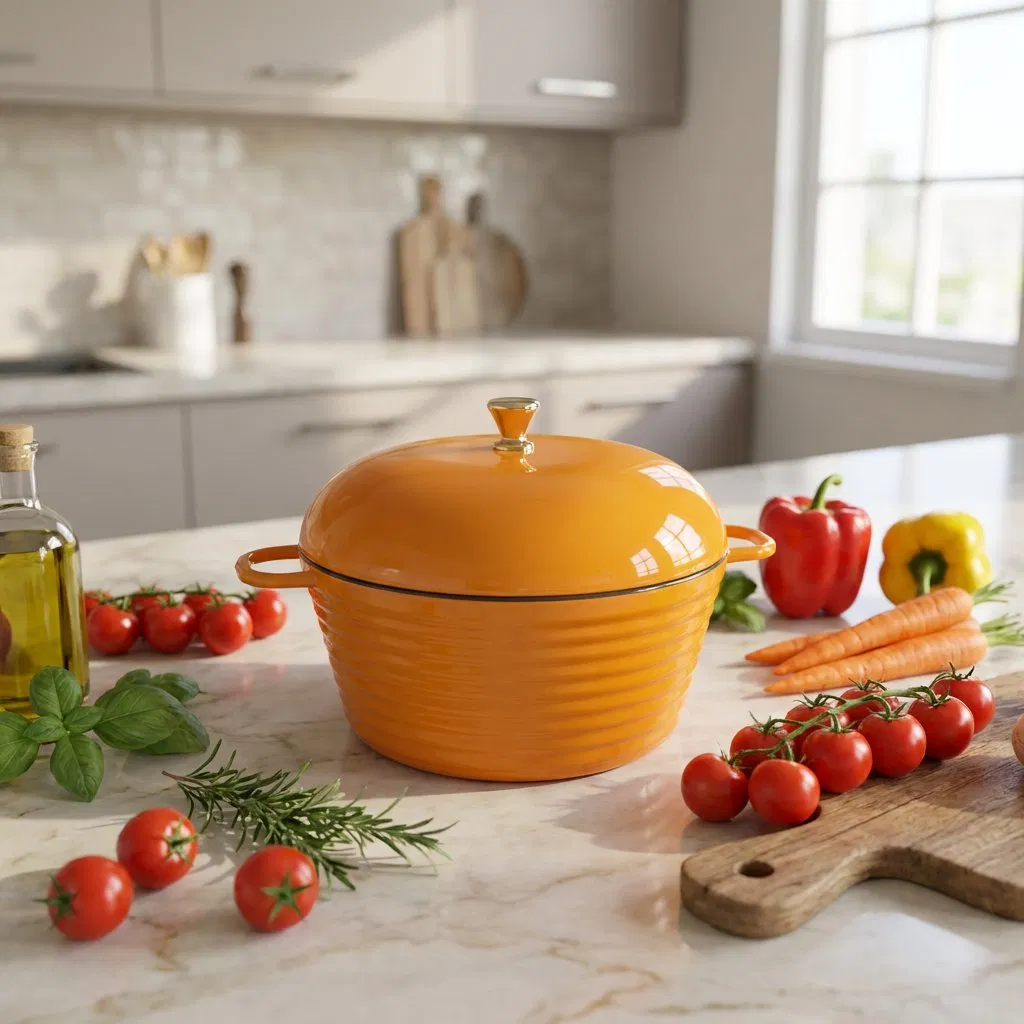 Colorful Anti-Rust Enamel Cast Iron Cookware Easy Clean Household Kitchen Cooking Ware