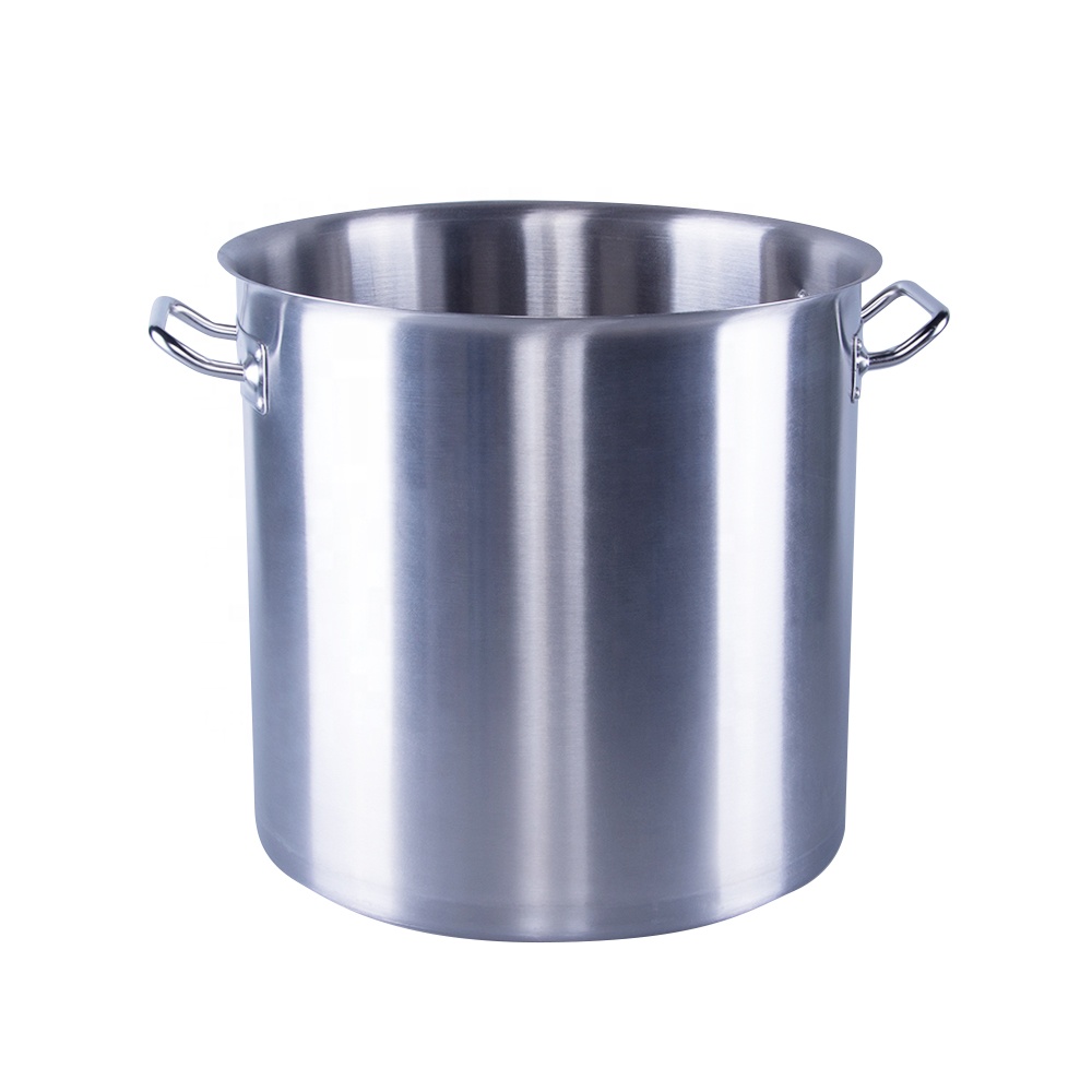 Induction Pot Commercial Factory Directly Sales Cooking Pot Boil Pot Metal Stainless Steel Cookware Set American Style 03 Style