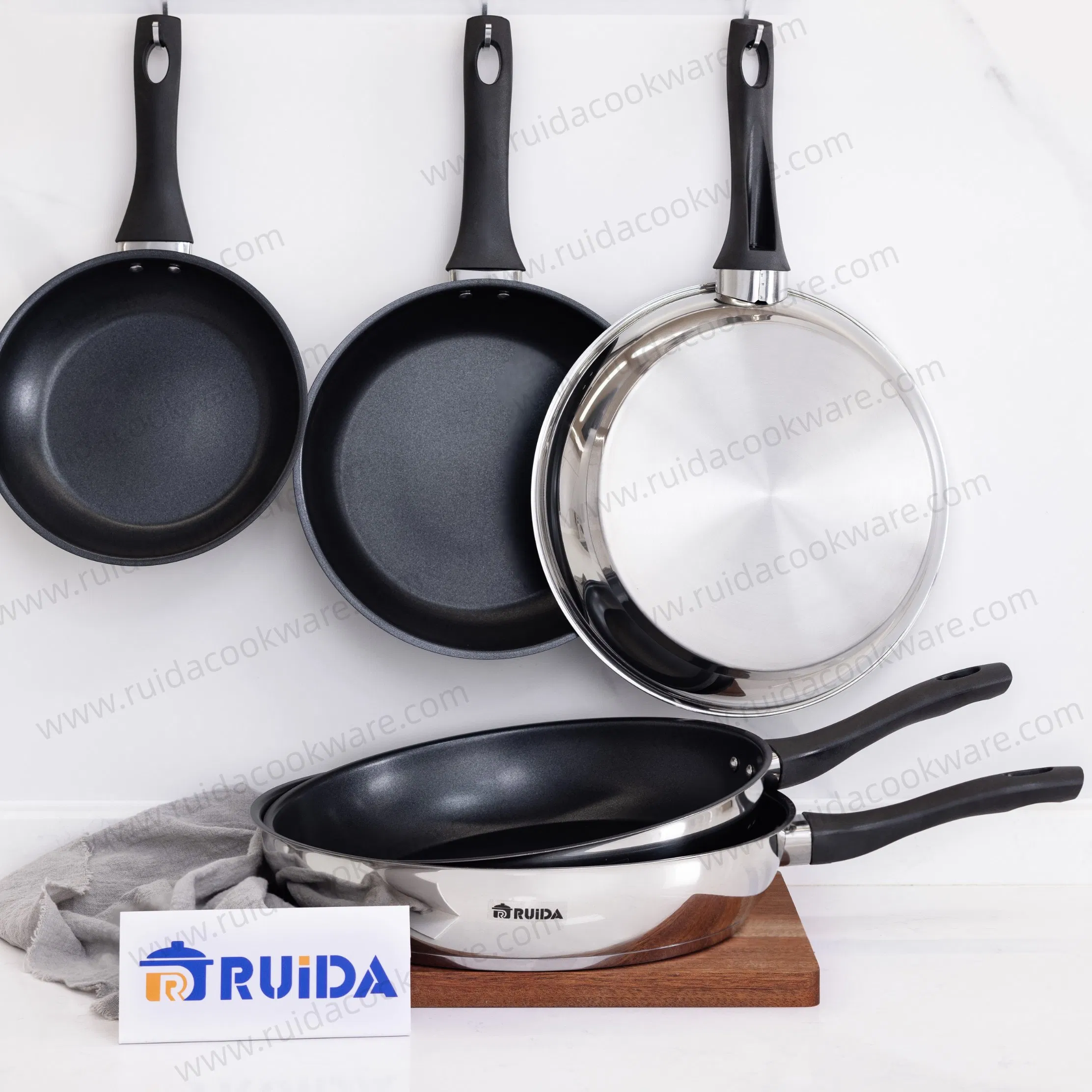 Induction Ready Frypan Cookware Nonstick with Heat Resistant Handle