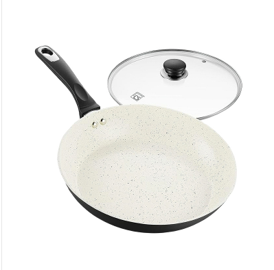 Eco-Friendly Durable Metal Non-Stick Cookware Set Dishwasher Safe with Glass Cover Wholesale Options As Great Gift Idea