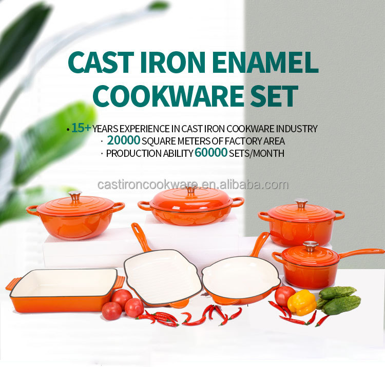 Enameled Cast Iron Dutch Oven Cast Iron Cooking Pot