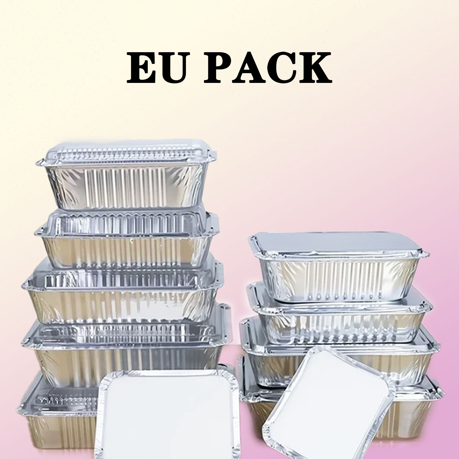 2.25LB Biodegradable Food Grade Foil Tray Aluminium Take Away Prefabricated Vegetable Packaging Food Packaging Foil Container