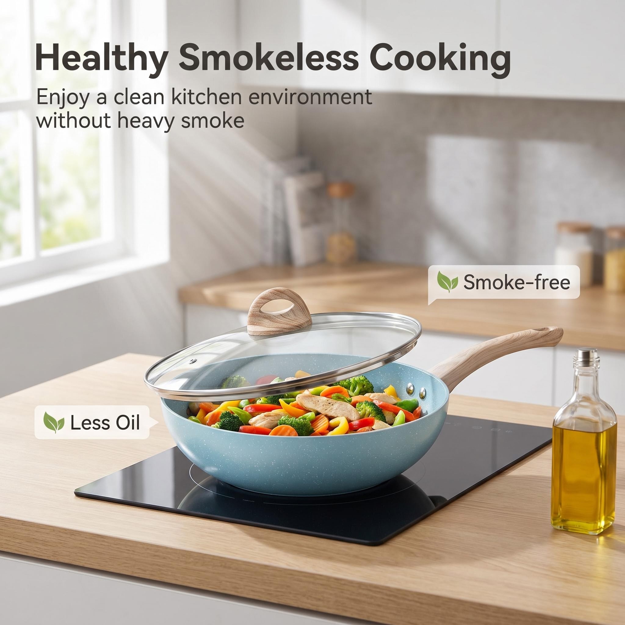 Luxury Classic Aluminum Cookware Set Non-Stick Marble Coating Frying Pan Casserole Pots Large Cooking Pot Set
