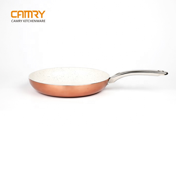 10PCS Copper Pots Pans Set Non-Stick Surface Metallic Cookware with Induction/Spiral Bottom