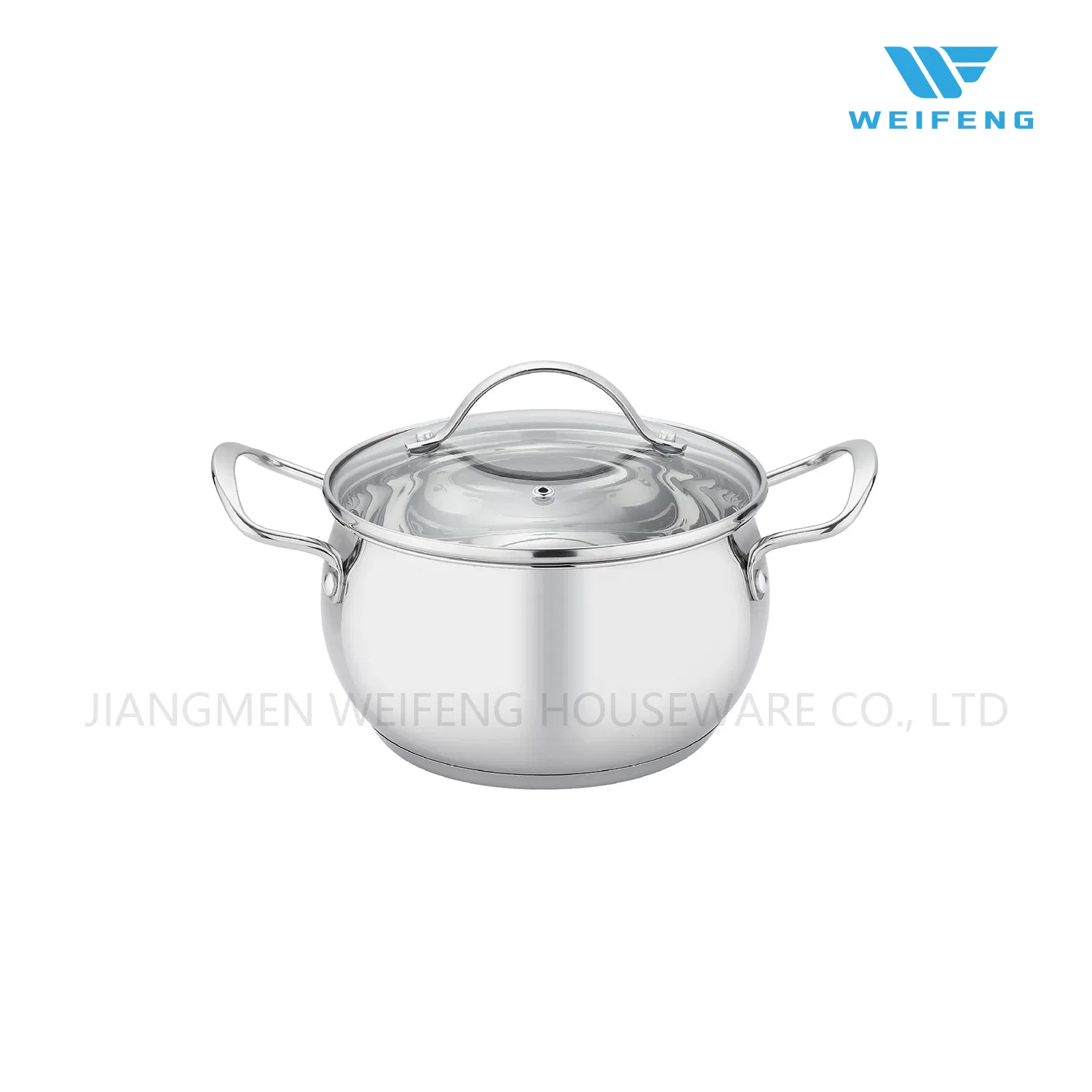 Apple Shape Stainless Steel Cookware Set with Clean Glass Lid, Houseware