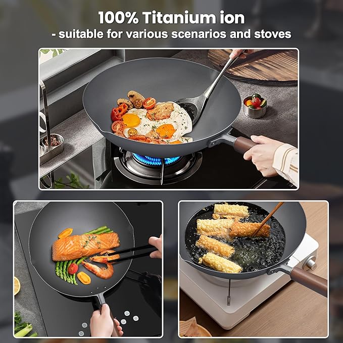 Pure Titanium Wok Detail 4