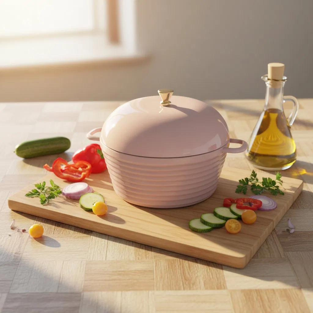 Colorful Anti-Rust Enamel Cast Iron Cookware Easy Clean Household Kitchen Cooking Ware