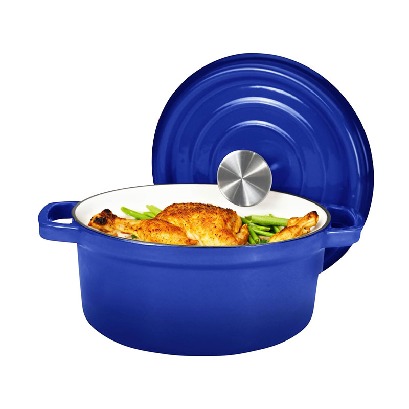 Multifunction Enameled Non Stick Stew Pot Dutch Oven Casserole Cast Iron Cookware