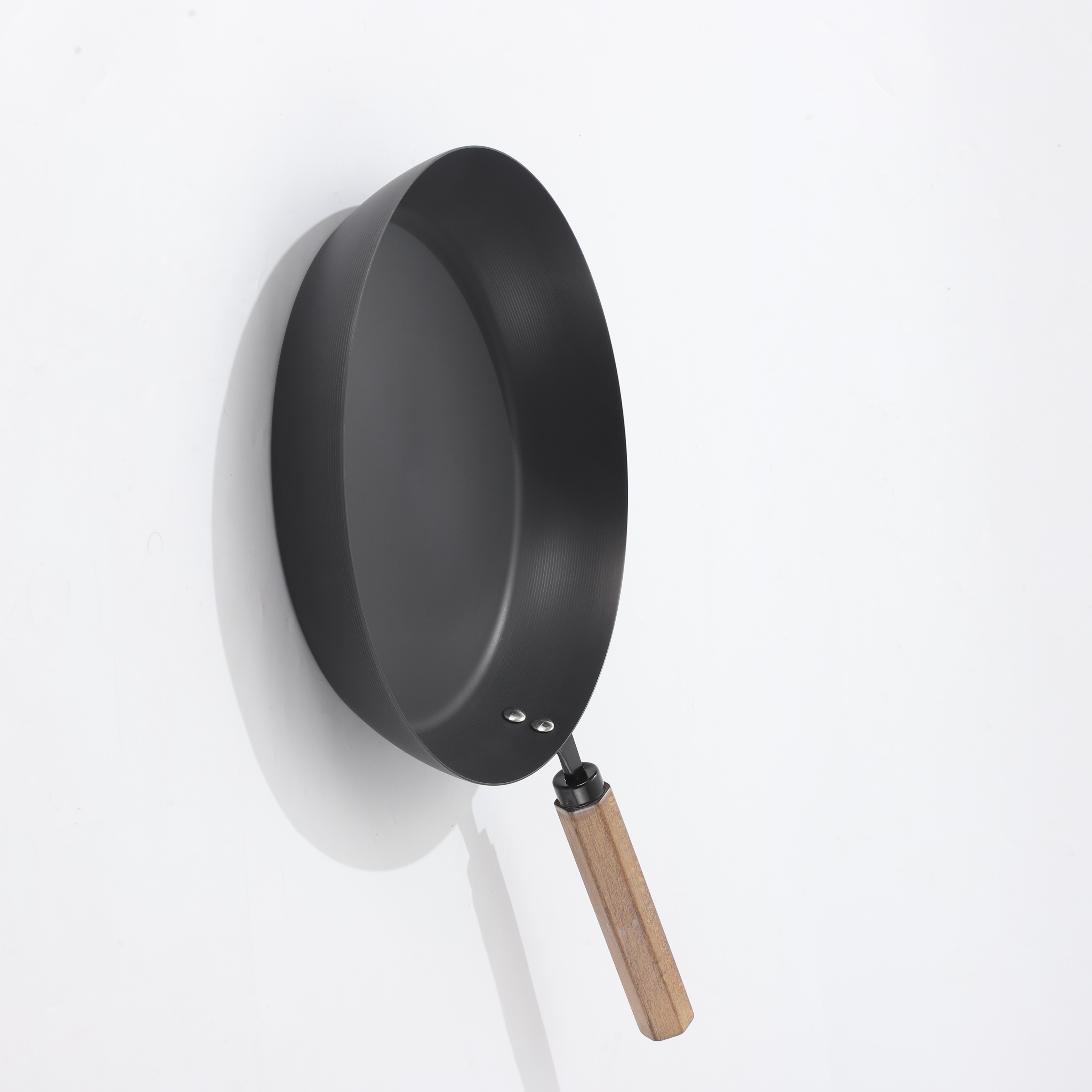 Carbon Steel Frying Pan &amp; Cookware Set Household Deep Iron Design Steak/Egg/Pancake Use Oven Safe Eco-Friendly