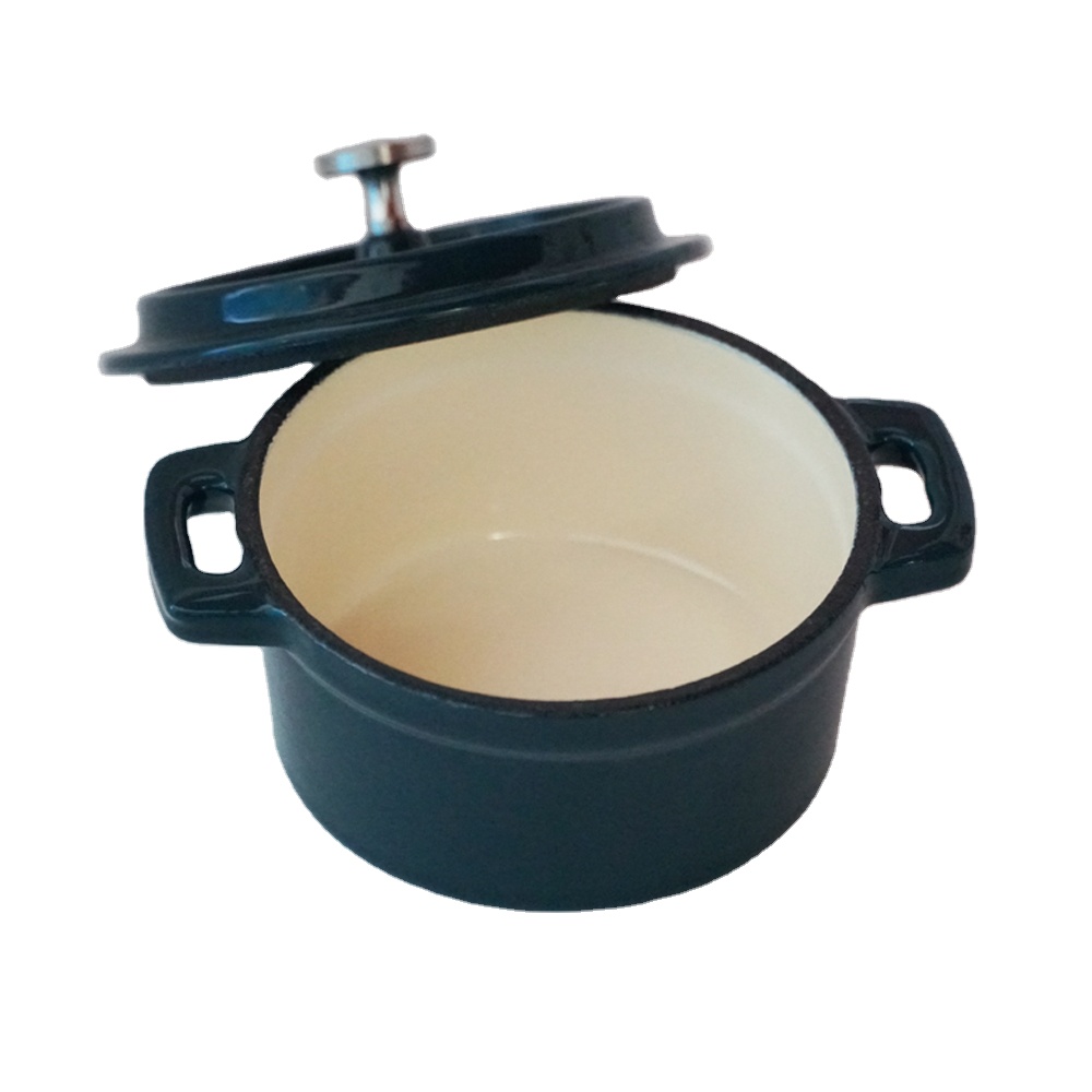 ChuiHua 2023 New Type Mini Dutch Oven Mini Enameled Pot Cast Iron Mini Pot for Kitchen or Restaurant Use Enamel Casserole