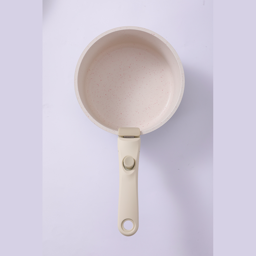 Dropship Non Stick Ceramic Coating Fry Pan and Saucepan Set Cookware Set With Detachable Handle