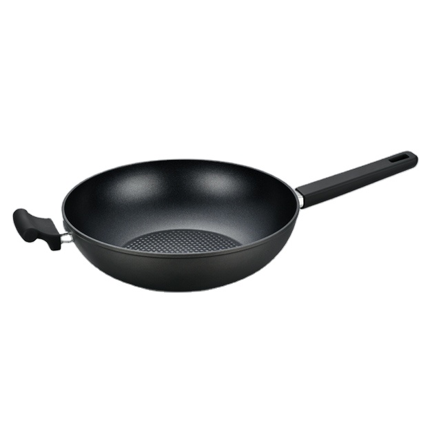 Commercial Flat Bottom Wok with Big Size for Chinese Stir-Fry Cooking