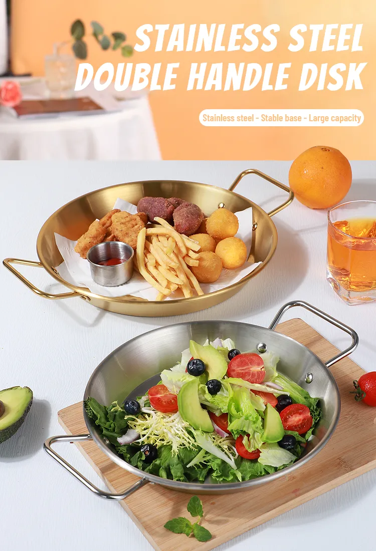 Camping Seafood Cooking Frying Pot Cookware Set Stainless Steel Binaural Saucepan