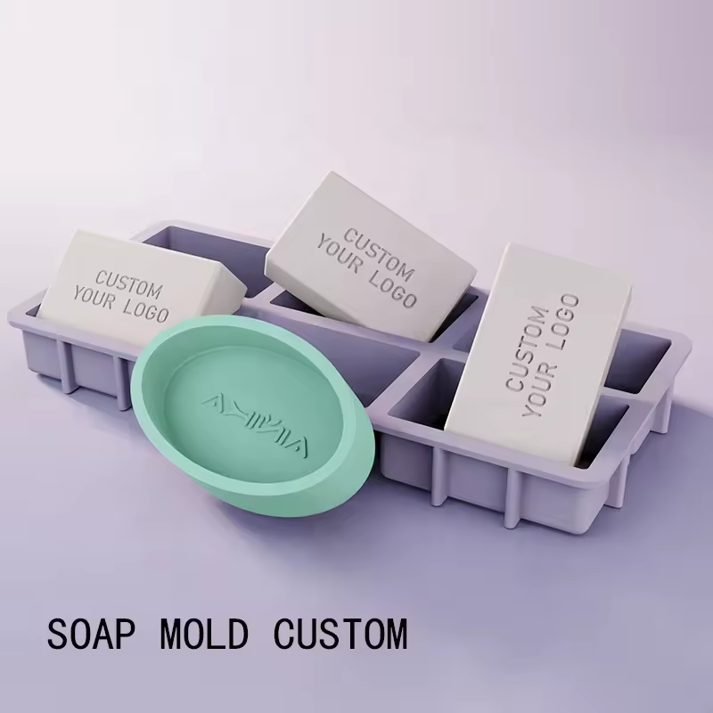 Silicone Cake Mold Custom Hot Selling Handmade DIY Soap Mold Factory Custom Round Rectangular Silicone Custom Logo Bakeware Tool