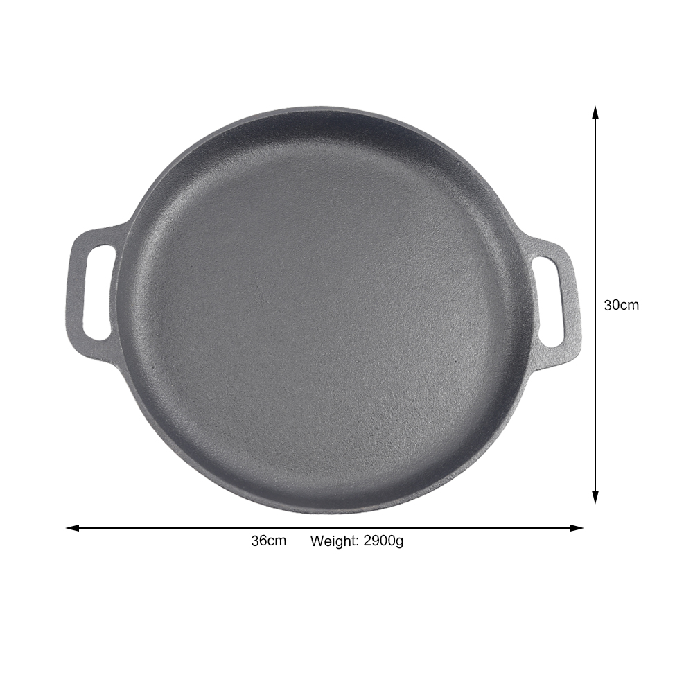 Wholesale Non-stick Cast Iron Skillet Pancake Griddle Pan Frying Pan Skillet Griddle Pan for Steak