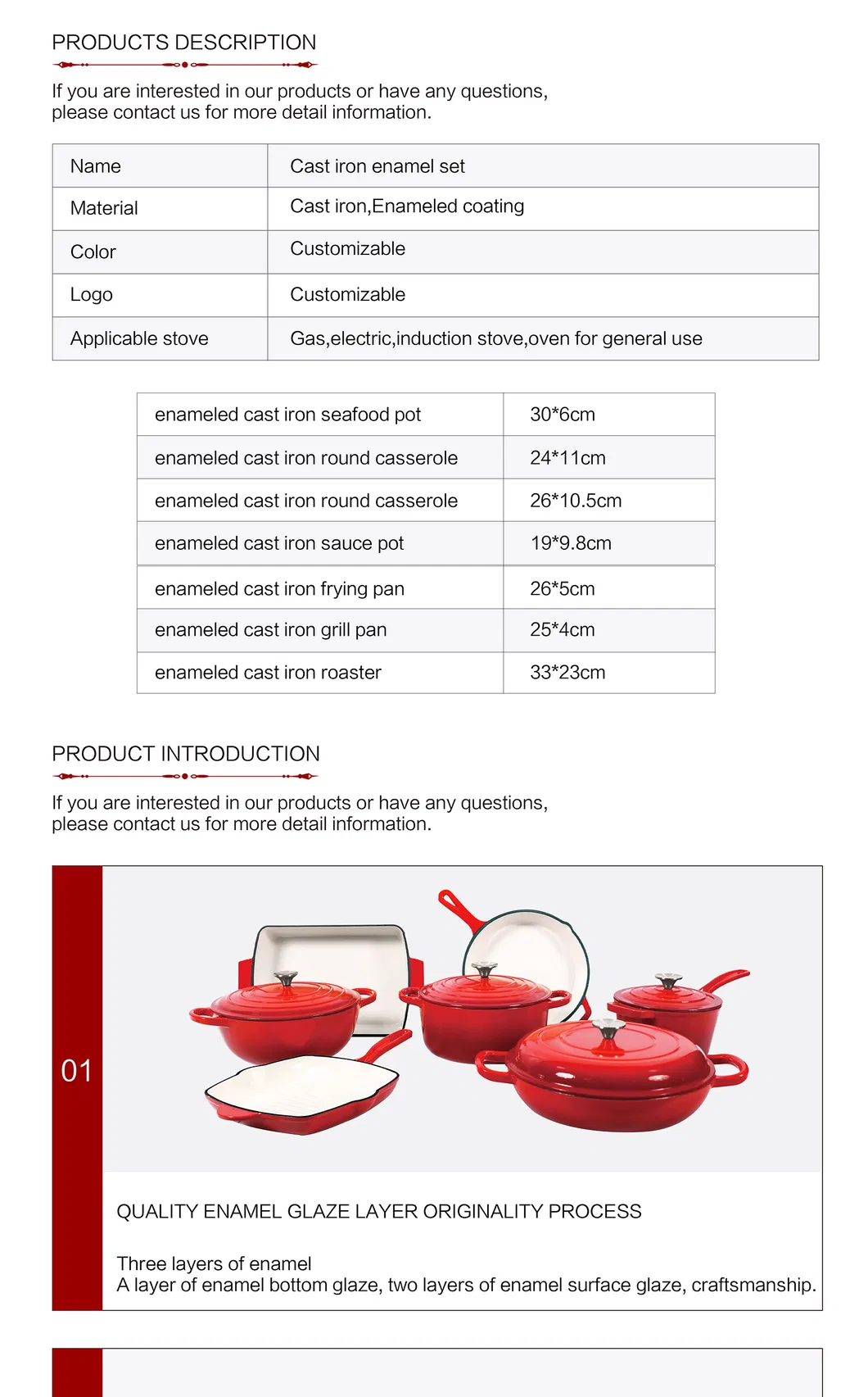 Cast Iron Cookware Details