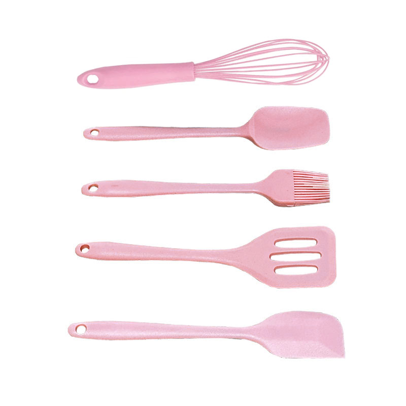 Cute Pink Silicone Pastry Baking Tools Kitchenware Cake Accessories Set for Kids for Bread Bake Cooking Kitchen Bakery Supplies