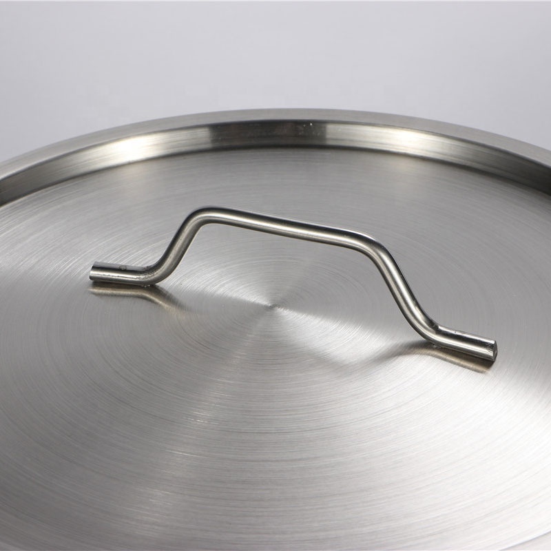 Wholesale Commercial Pots Restaurant Kitchen Stainless Steel Thick Compound Bottom Cooking Stock Pots