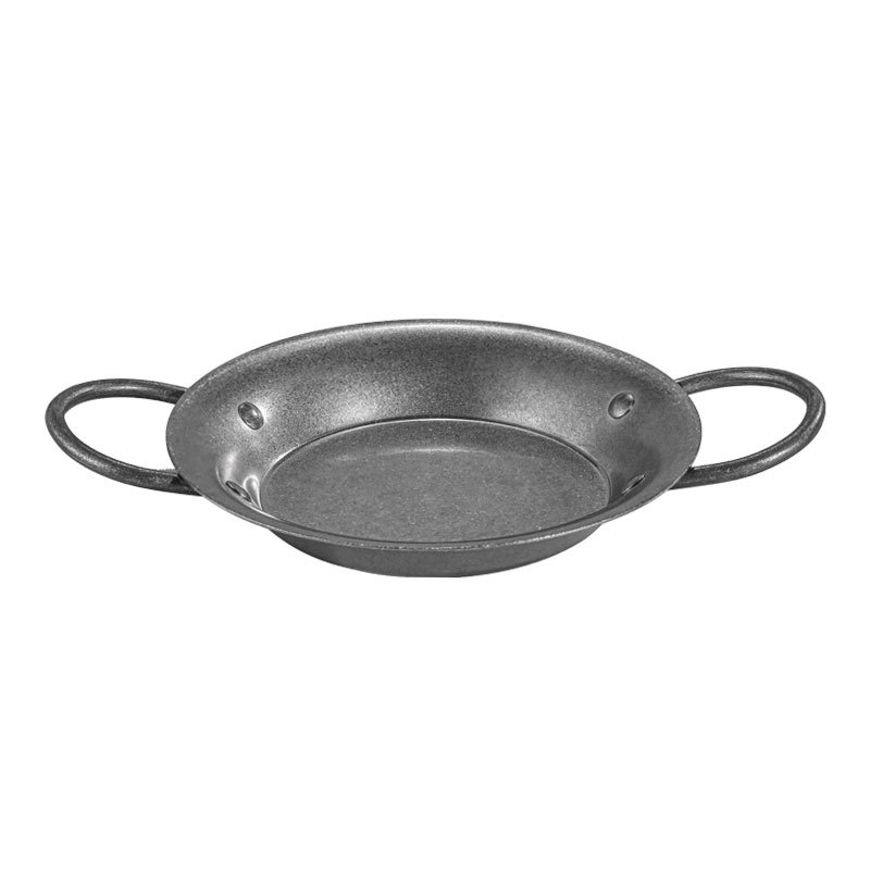 Korean Frying Pan Stainless Steel Frying Pan with Double Handle Cooking Pot Seafood Rice Pans Non Stick Skillet Kitchen Cookware