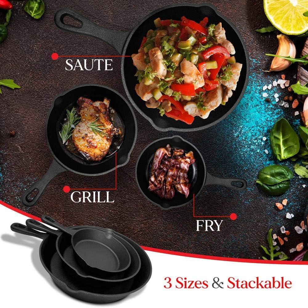 Pre-seasoned cookware detail