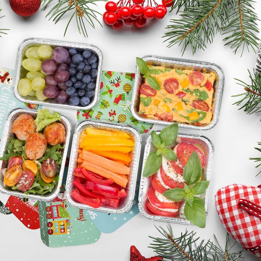 2.25LB Biodegradable Food Grade Foil Tray Aluminium Take Away Prefabricated Vegetable Packaging Food Packaging Foil Container