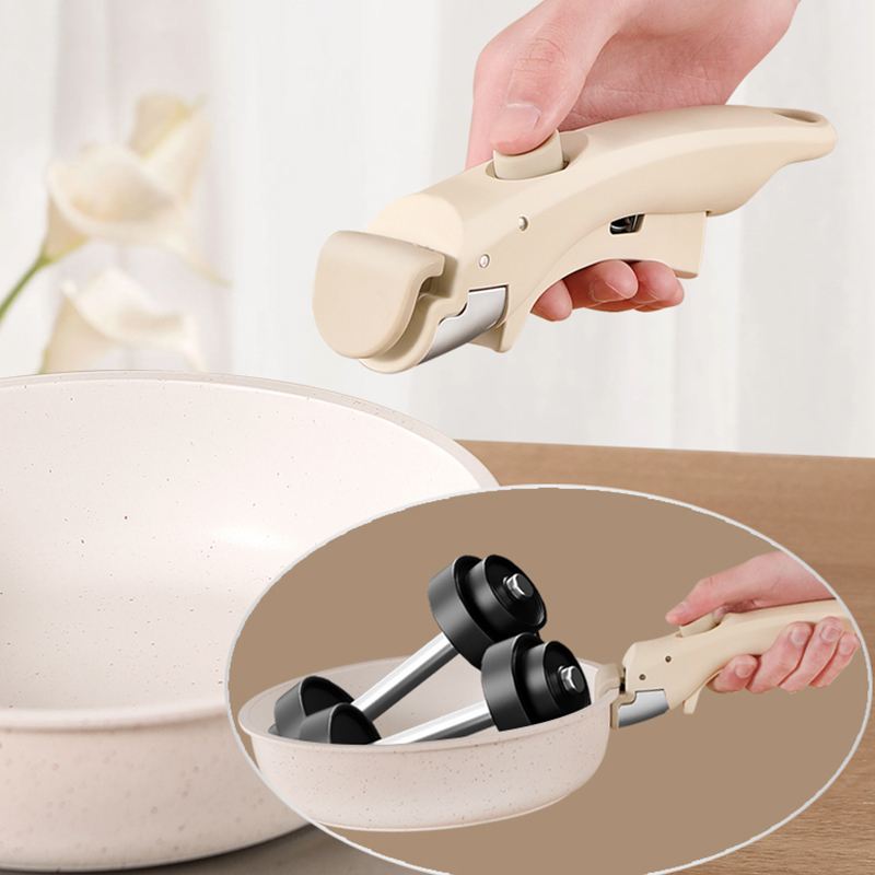 Nordic Fashion Minimalism Style Nonstick Double Thicken Bottom Healthy Removeable Detachable Handle Pan and Pot Cookware Set