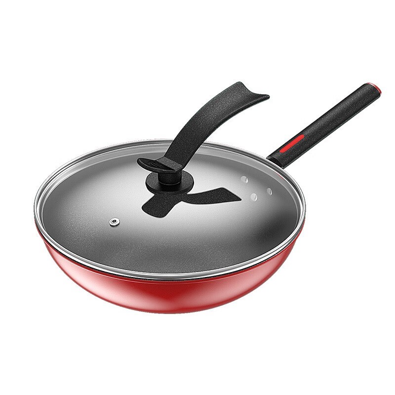 Non Stick Frying Pan Wok Household Pan Gas Induction Cooker Universal Kitchenware