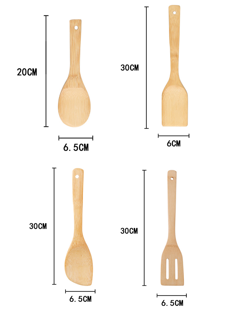 Bamboo Kitchen Utensils Showcase 3