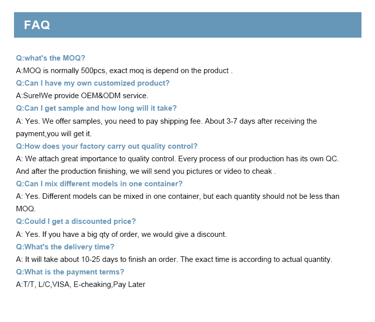 FAQ banner