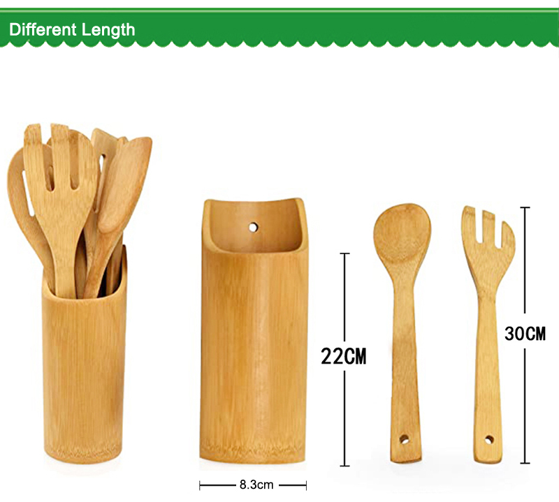 Bamboo Kitchen Utensils Showcase 2