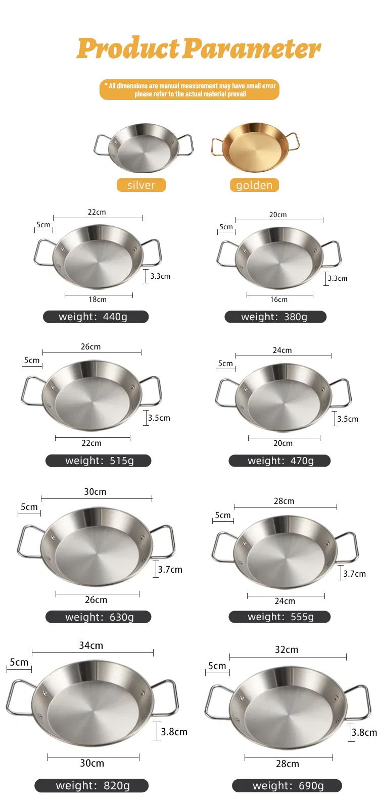 Camping Seafood Cooking Frying Pot Cookware Set Stainless Steel Binaural Saucepan