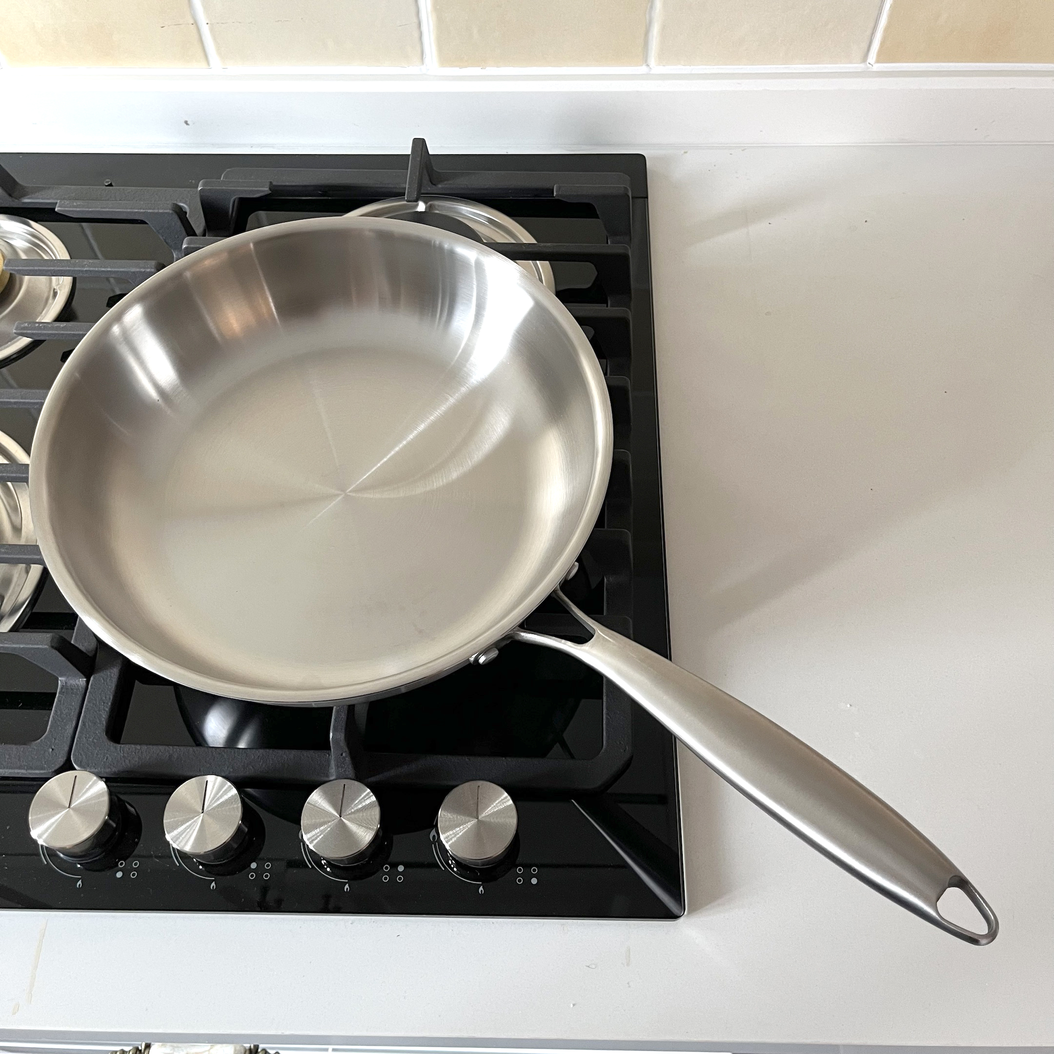 Tri-ply Stainless Steel 304 Fry Pan Skillets Home Use Induction Cookware 8/10/12 Inch Non-stick Frying Pan Set Cooking Pan