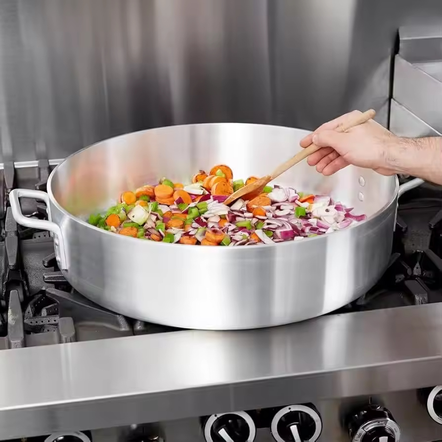 Hotel Restaurant Commercial Thickened Aluminum Pot Non-stick Bottom Soup Aluminum Bucket Household Large Aluminum Pot Set