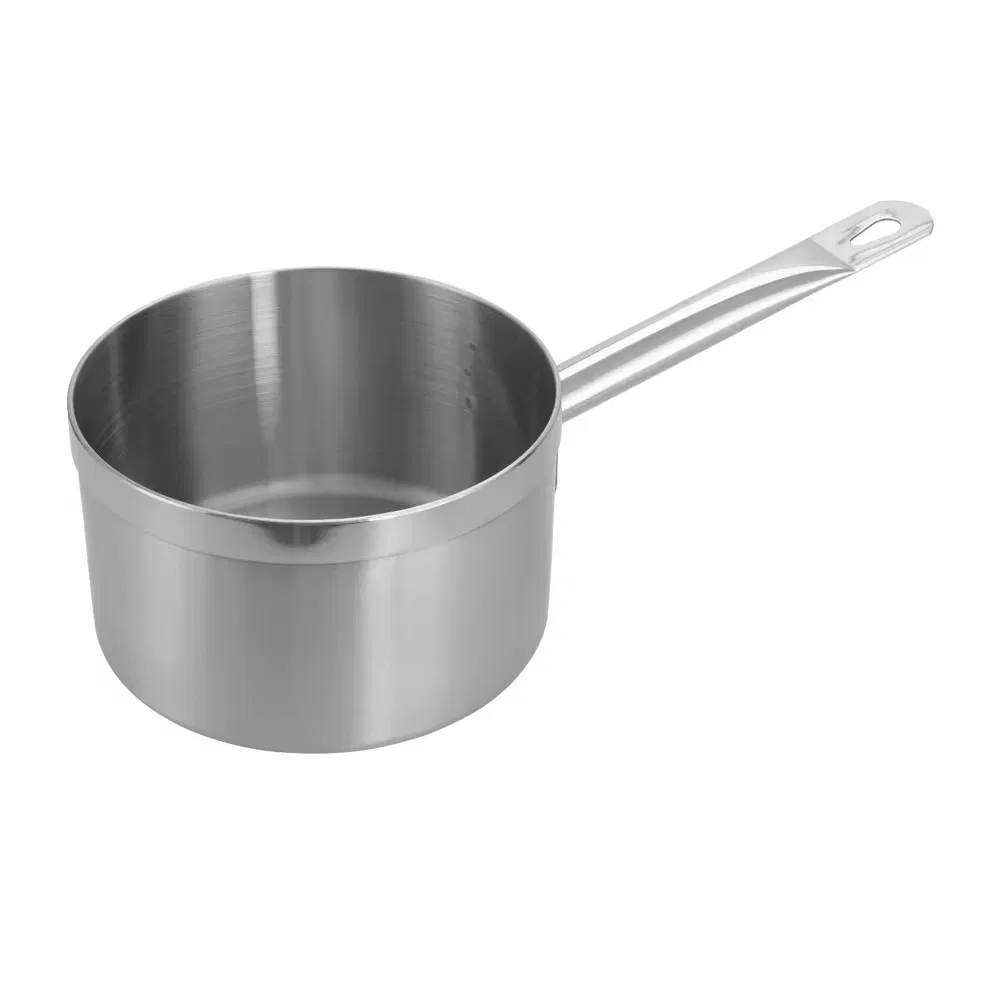 Multipurpose Stainless Steel Sauce Pan with Lid Cooking Induction Pot for Restaurant Kitchen Milk Pot Cookware