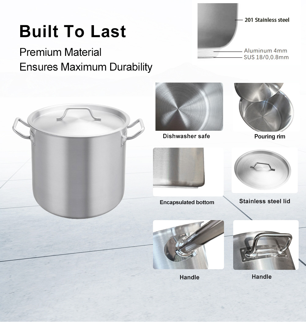 Heavy Duty Stock pot structure