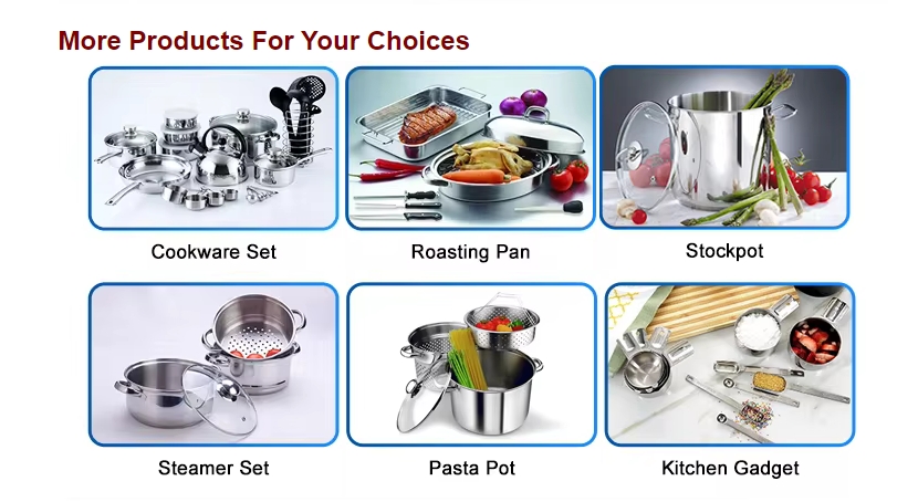 Stainless Steel Stockpot Induction Large Pot with SS Lid