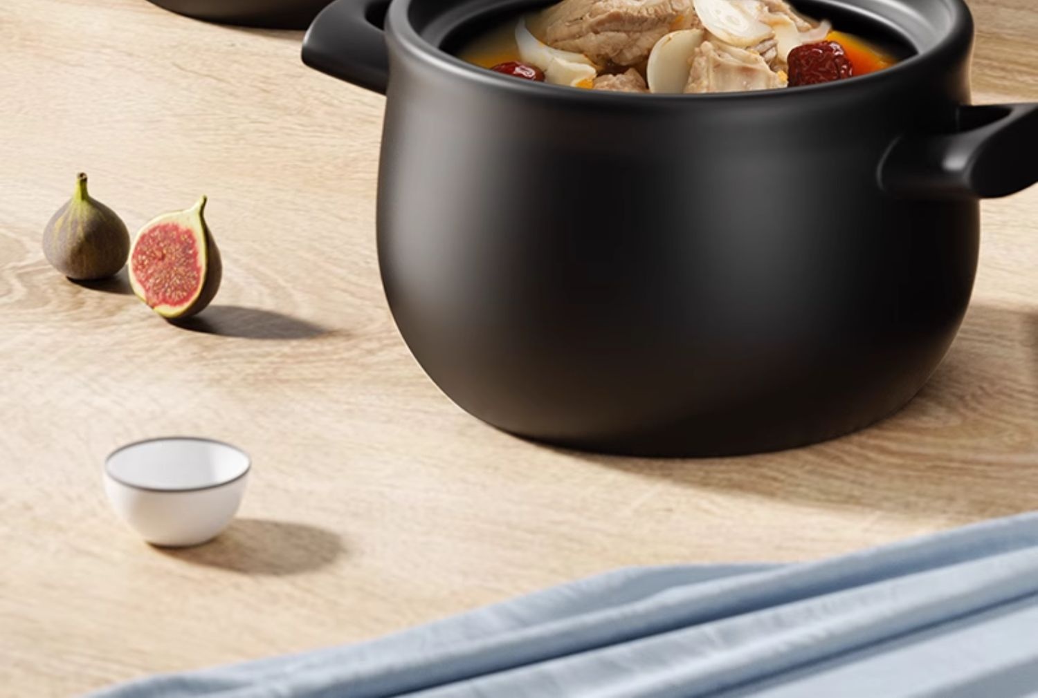 Ceramic Clay Pot Stew Soup Porridge High Temperature Resistant Gas Stove Compatible Dry Burning Non-Cracking Casserole