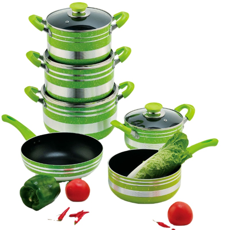 New Design Cookware Set Nonstick Ceramic Casserole Dish Soup &amp; Stock Pots