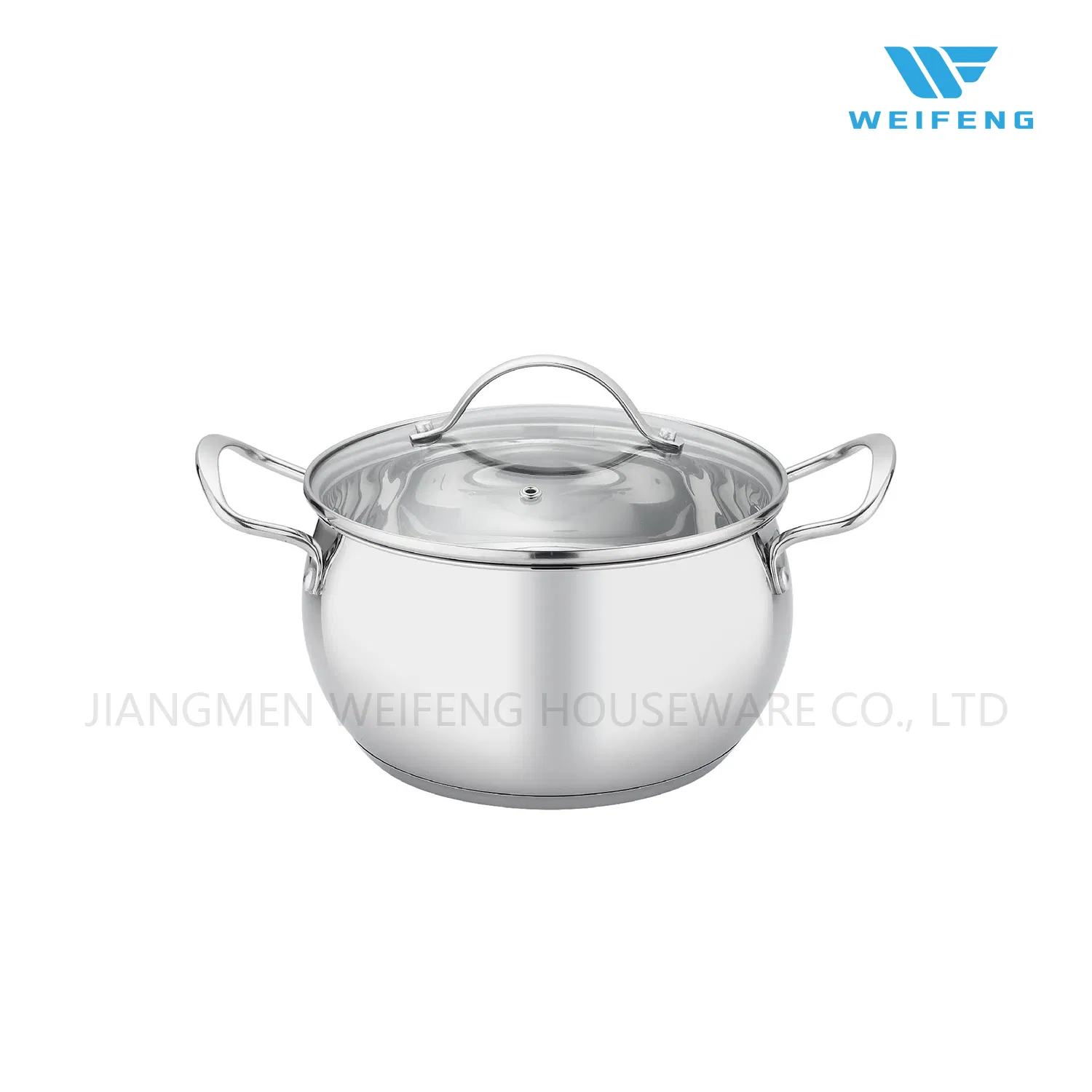 Apple Shape Stainless Steel Cookware Set with Clean Glass Lid, Houseware