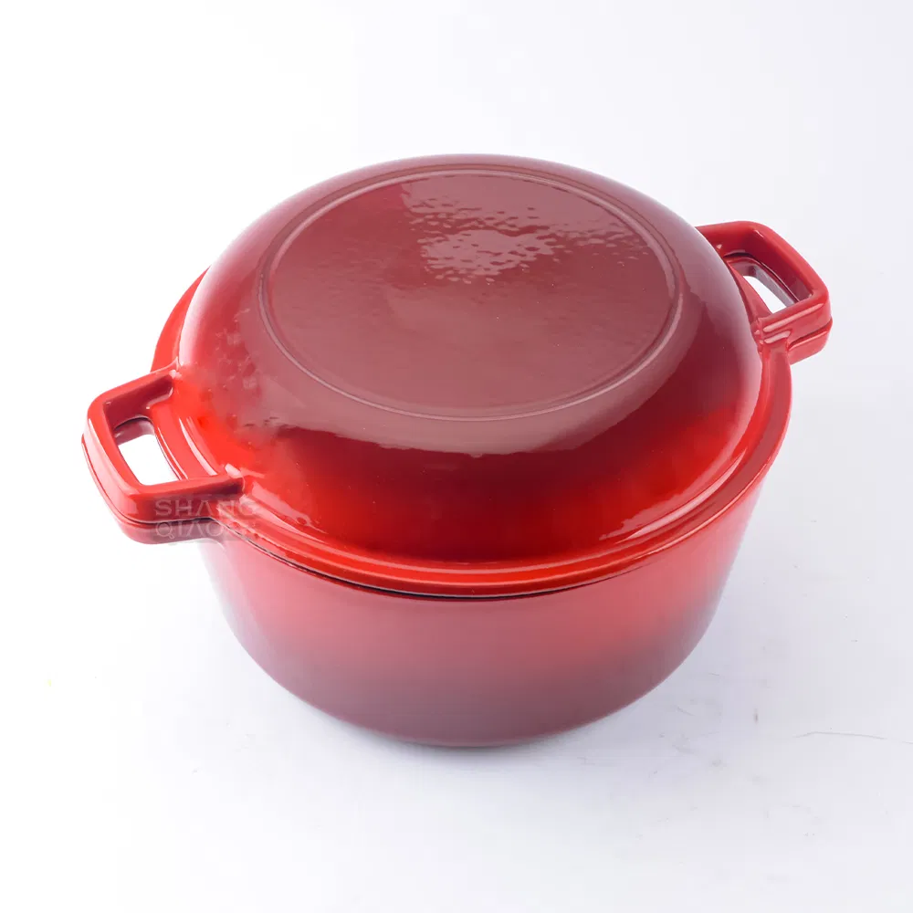 Custom Sourdough Cookware Round with Lid Enameled Pot Cast Iron Dutch Oven