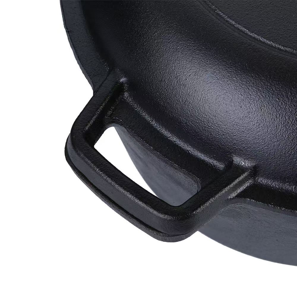 Customized 2-in-1 Combo Cast Iron Dutch Oven Deep Casserole Set Double Pot Pan Enamel Coating Gas Induction Ready Versatile