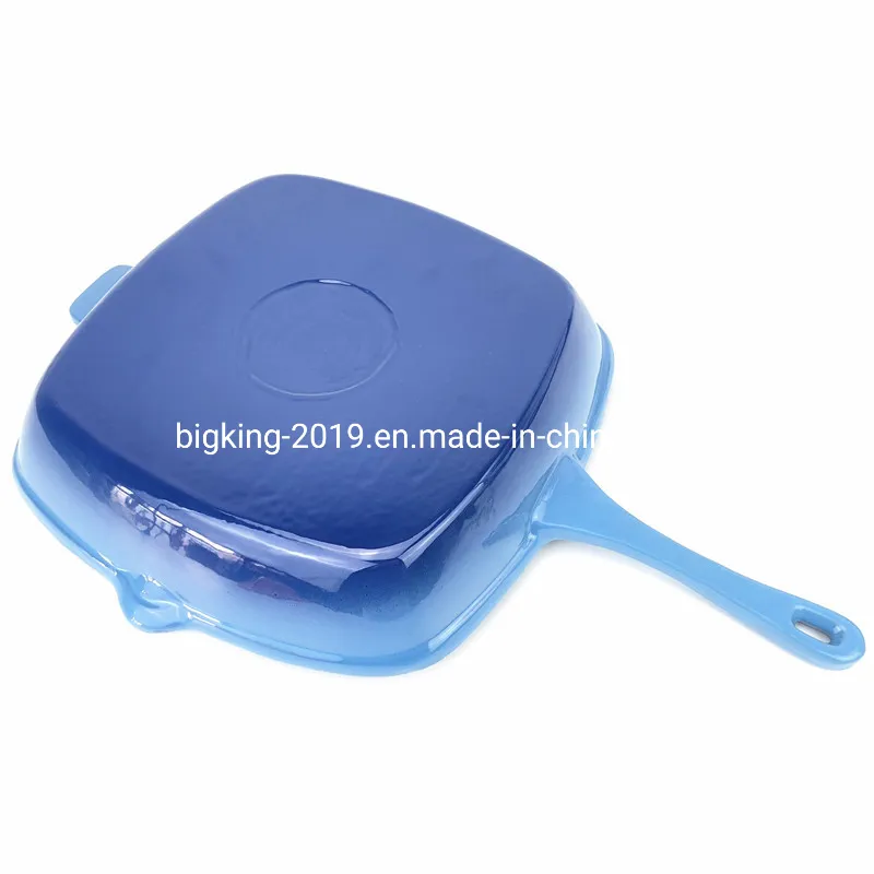 Enamel Cast Iron Round Skillet View 2