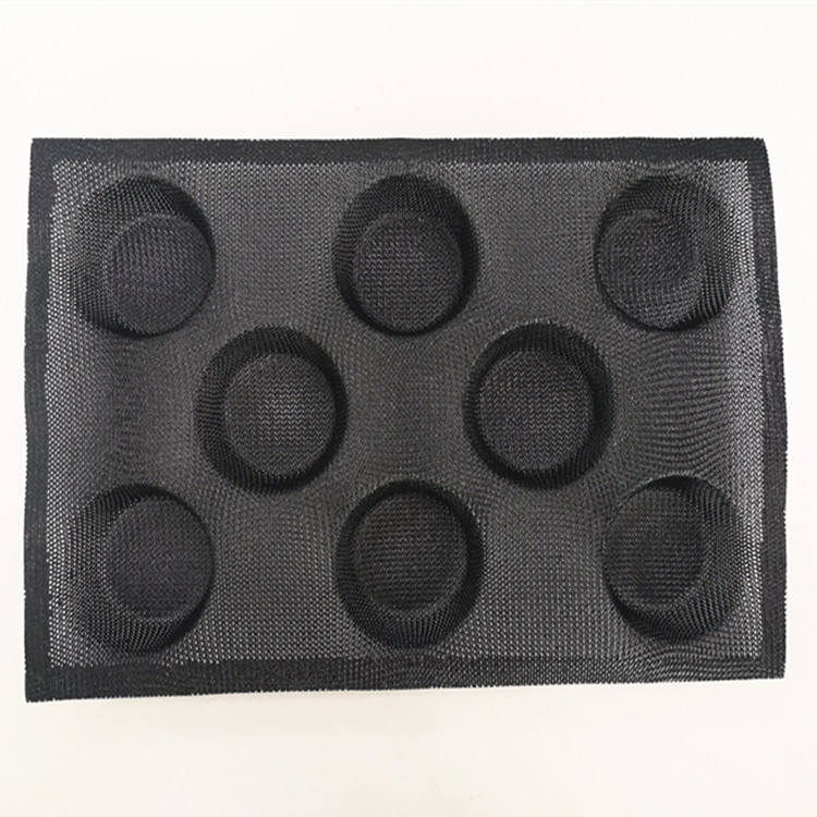 Soft and Breathable Silicone Glass Fiber Baking Tray Silicone Hamburger Bread Mold Egg Tart Bakeware Mold