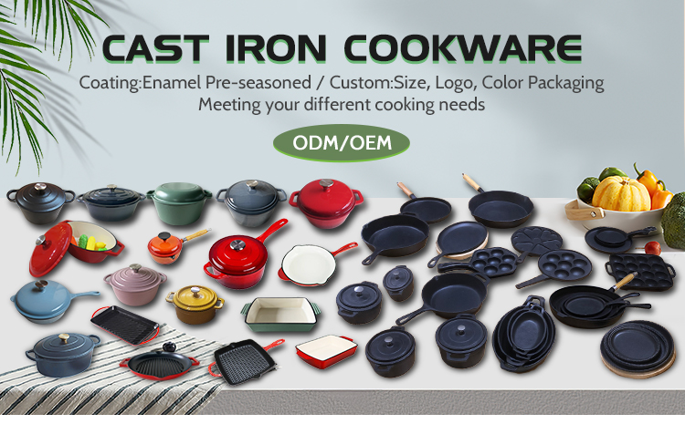 Cast Iron Enamel Casserole Banner