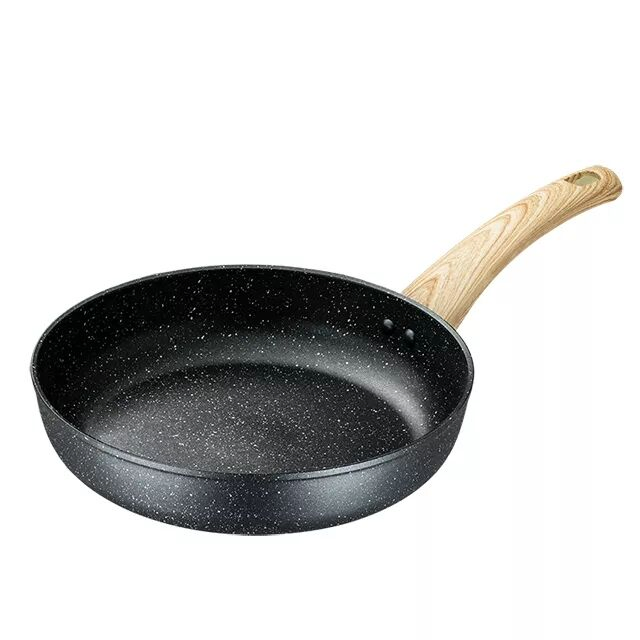 New Design Forged Aluminum Cookware Set with Wooden Soft Touch Handle with Induction Bottom