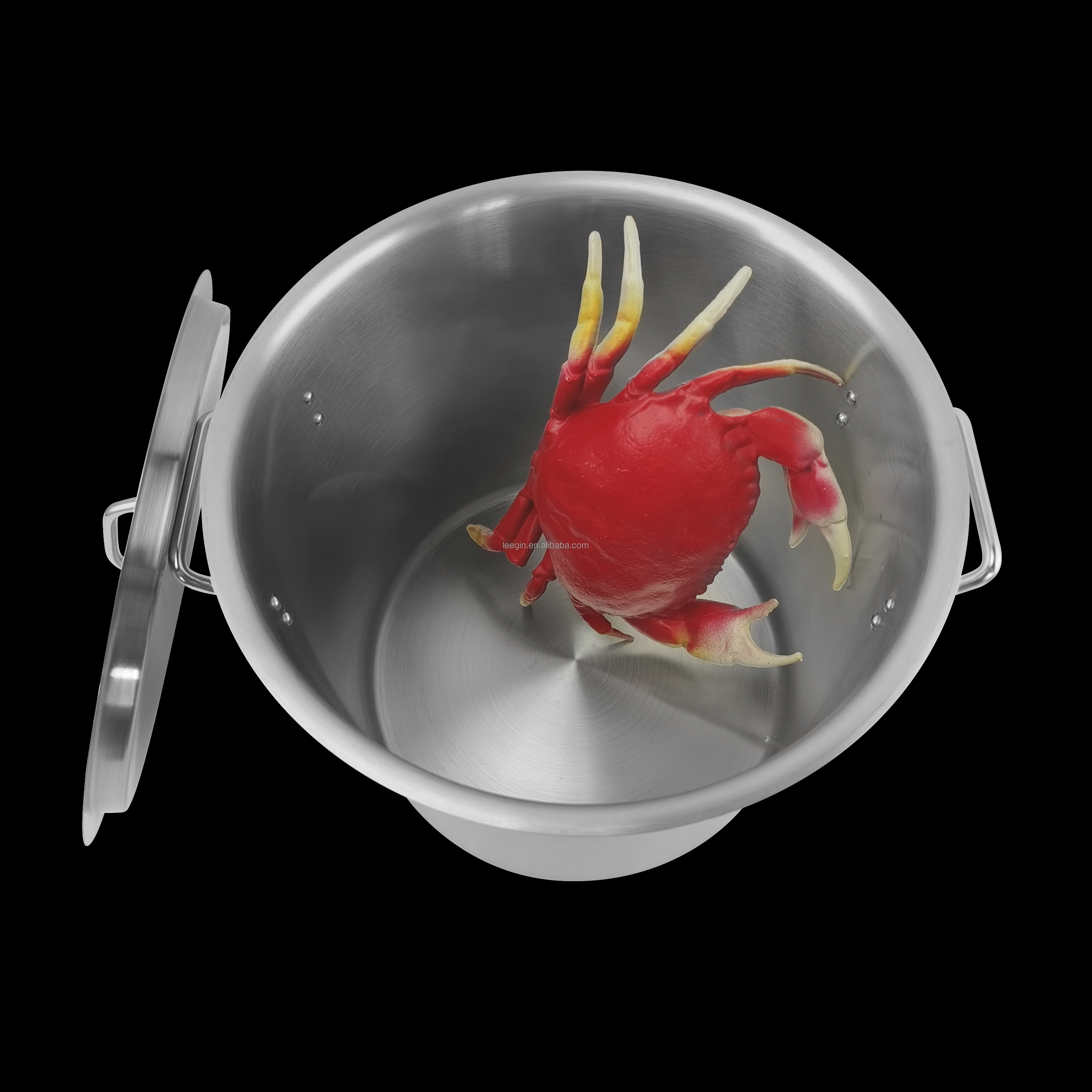 NSF Stainless Steel Metal Commercial Cookware Classic Design Soup Stock Pot Stainless Steel Cover Gas Induction Ready No Coating